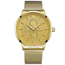Load image into Gallery viewer, NAVIFORCE Mens Watches Top Luxury Blue Fashion Waterproof Ultra Thin Clock Male Full Steel Quartz Watch Men Business Wristwatch